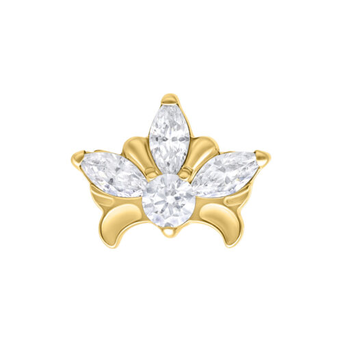 Push Fit Tiara - koristeosa - Kultainen metalli