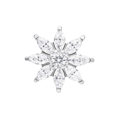 Push Fit Winter Crystal Ice Flower - Koristeosa