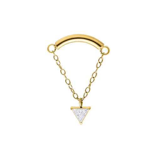 Triangle Hidden Helix Push Fit Aufsatz - Kultainen metalli