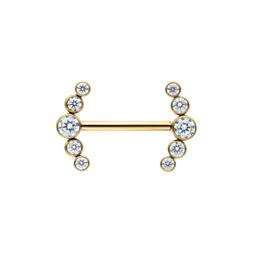 Penta Crystal Barbell - barbelli kristallikoristeilla