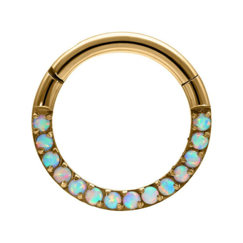 Opal Crystal Clicker - lävistysrengas