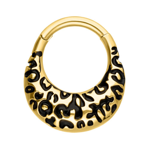 Chunky Leopard Septum Clicker -lävistysrengas
