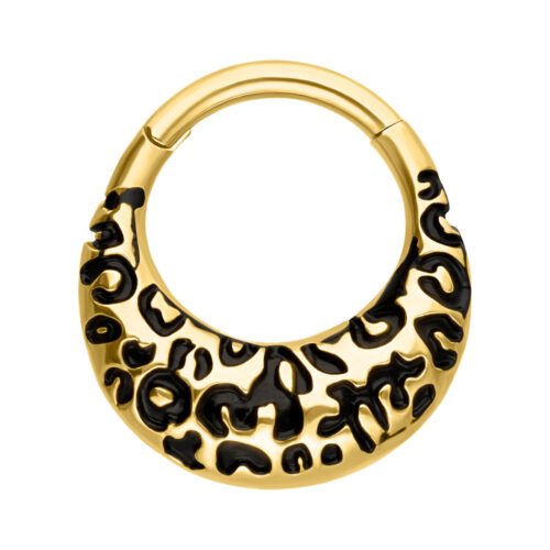 Chunky Leopard Septum Clicker -lävistysrengas