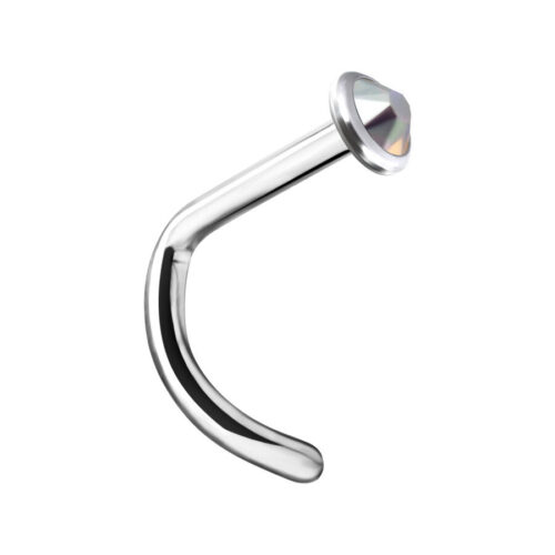 Internally Jewelled Nostril Stud Nosestud