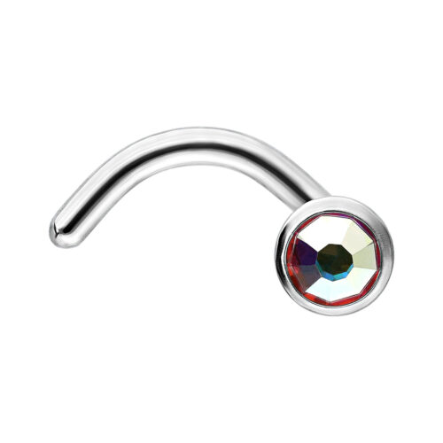 Internally Jewelled Nostril Stud Nosestud<!--643259b6d322d-->