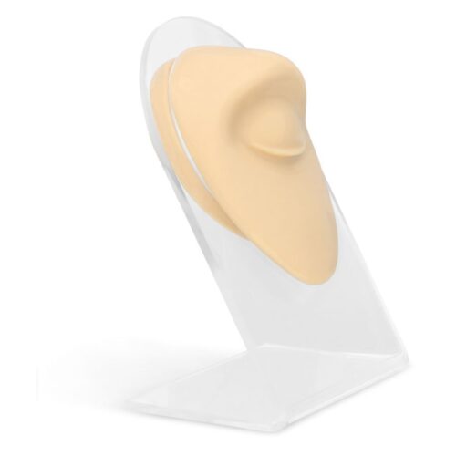 Beige Body Bit Eye silikonista kirkkaalla näyttötelineellä