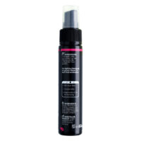 Musta spraypullo, jossa 60ml piercingspray, punainen yksityiskohta