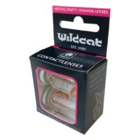 Ork Eye piilolinssit Wildcat-designilla Ork Eye piilolinssien Wildcat-pakkaus, jossa on ikkuna